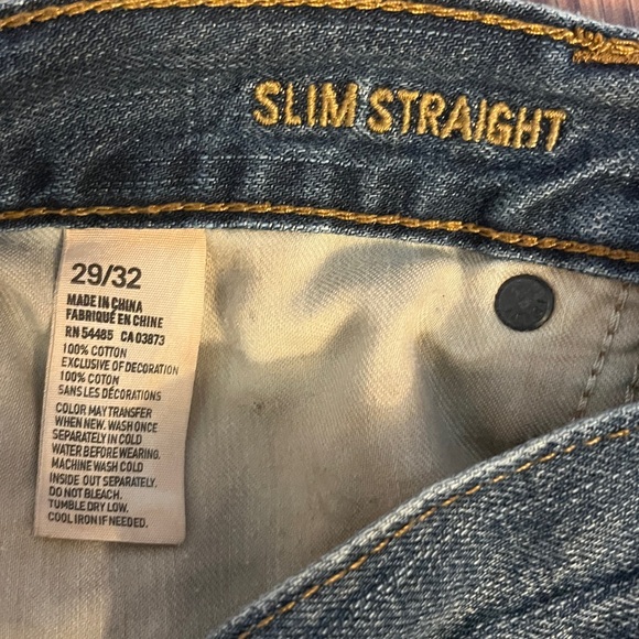American Eagle Outfitters Blue Straight Jeans no stretch - Picture 3 of 9